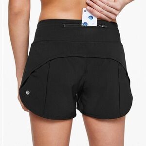 Lululemon Speed Up Lined Shorts 3” inseam black size 6
